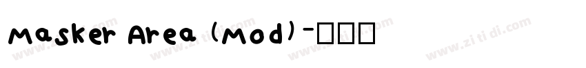 Masker Area (Mod)字体转换